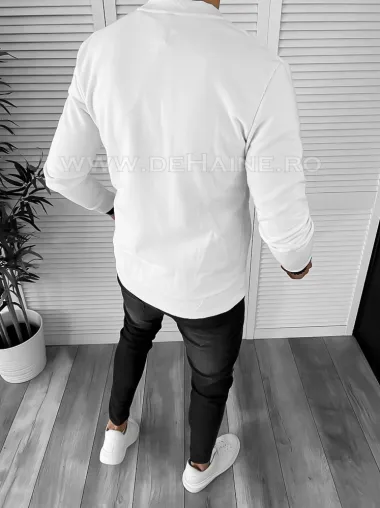 Hanorac barbati slim fit alb K034 86-4